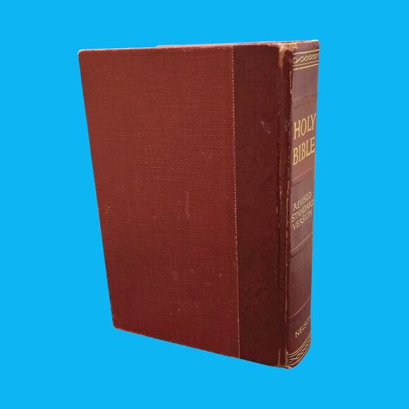 Vintage Holy Bible Revised Standard Old & New Testament 1952 Red Cover T. Nelson - Picture 16 of 16